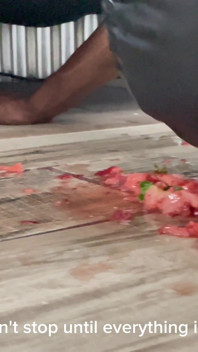 Slave Eats Dessert Stepped on the Floor