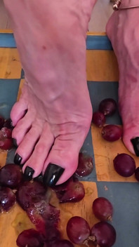 Grape Crushing, Feet and Sky High Heels of Empress Bella Sadica