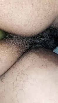 Double Penetration with Cucumber and Desi Dildo - Netuhubby