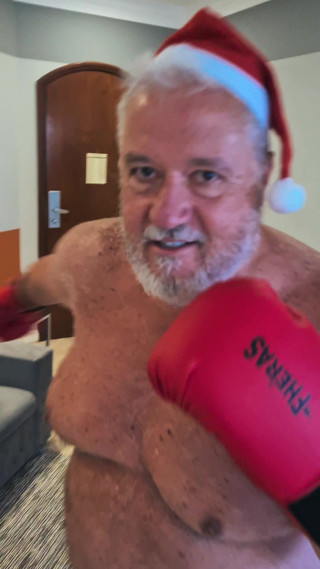 Combat and fetish: Santa Boxer: POV Christmas Beatdown