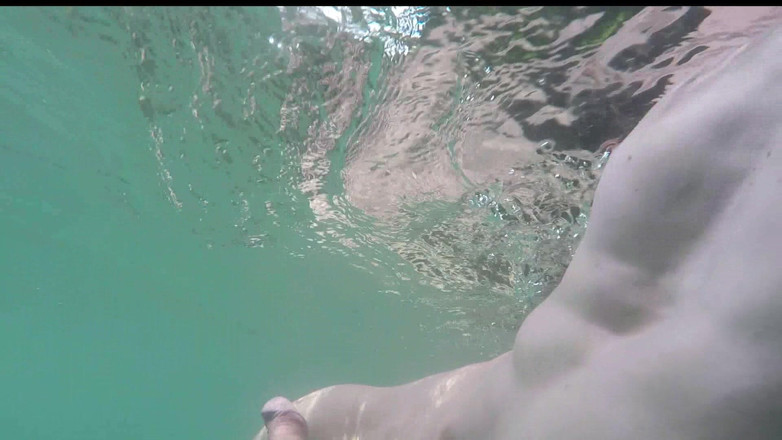 outdoor-fun: River Current Plays with My Dick Soft and Hard