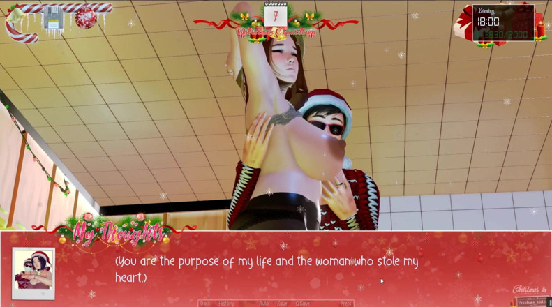 Cumming Gaming: Unlimited Christmas [Xmas hentai pornplay] ep.12 breastfeeding from nanny's huge milking...