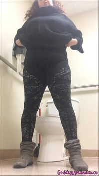 Curvy Brunette Loves Being Watched on the Toilet