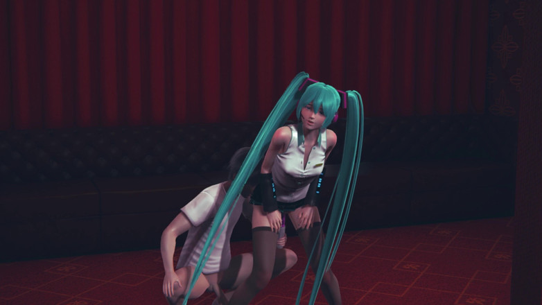 Waifu club 3D: Miku fucked with a vibrator until she cummed