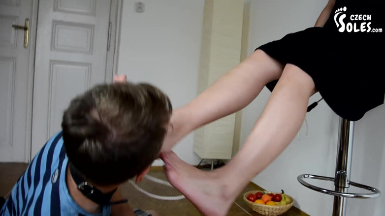 Czech Soles - foot fetish content: Slave foot feeding