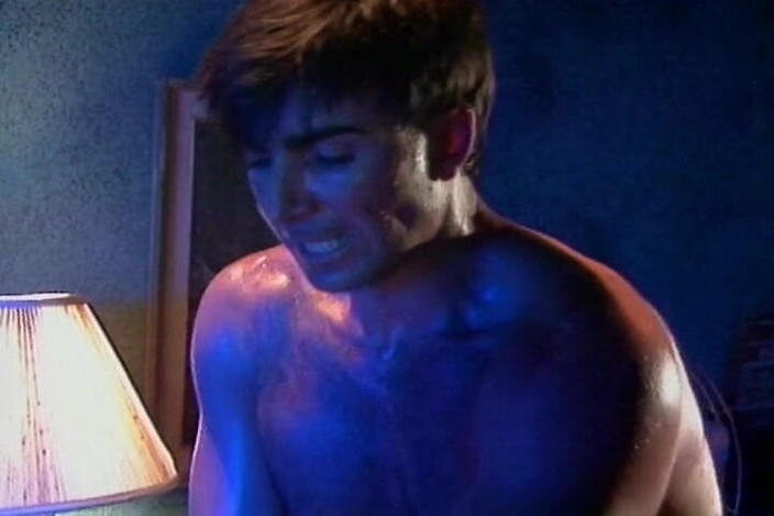 THAGSON RETRO: Blond stora tuttar slampa droppande ansikts spermasprut Bliss