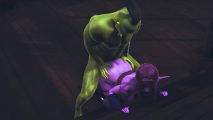 Waifu club 3D: Orc neukte een elf in haar kont
