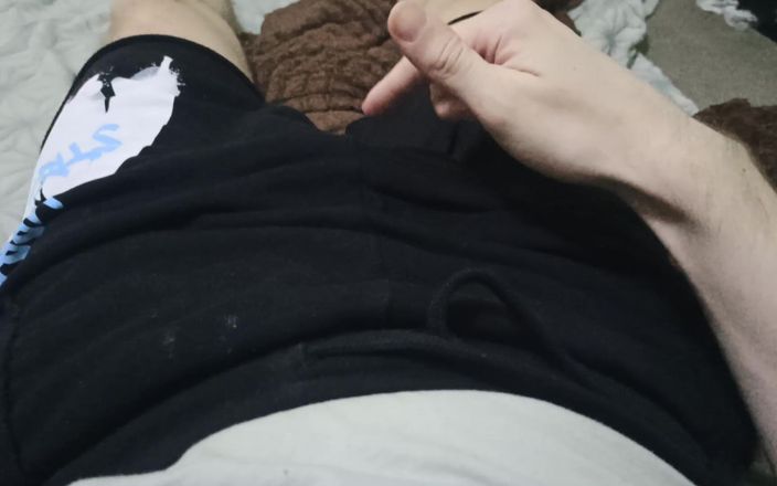 Pasha: Guy Strokes His Dick Through His Shorts