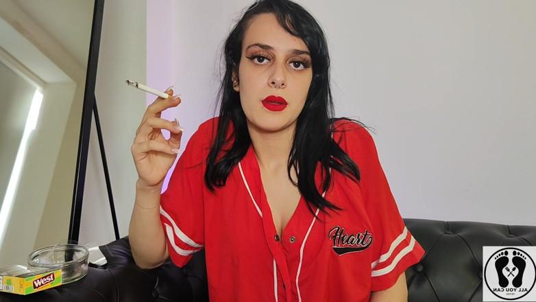 All You Can Fetish: Hot Teen Smoking Deep Breathing Heavily Long Puffs Cigarrets