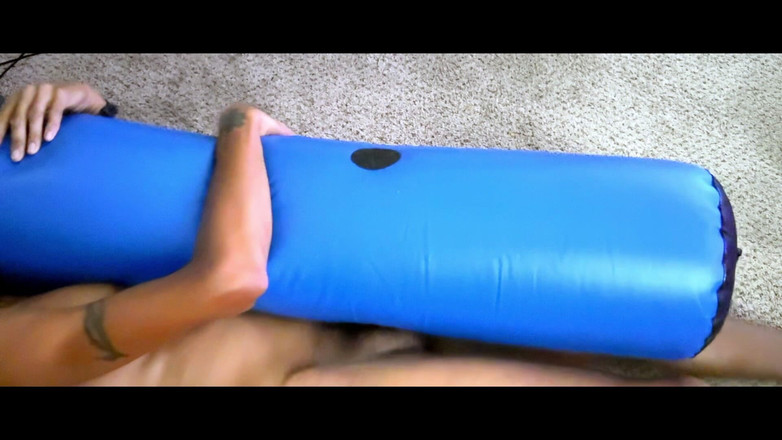 Inflatables: Ejaculând pe pungă de futut gonflabilă