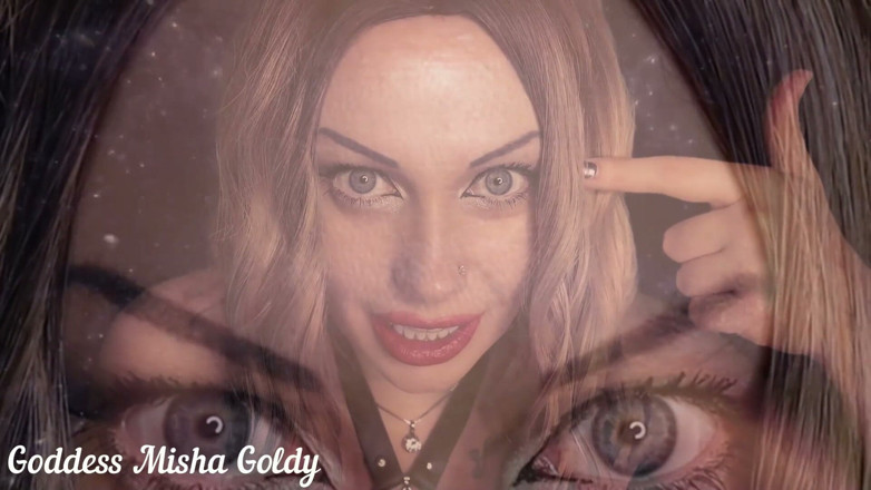 Goddess Misha Goldy: Hipnotizante ASMR &amp; contacto visual! ¡Poneré tu castidad mental! JOI