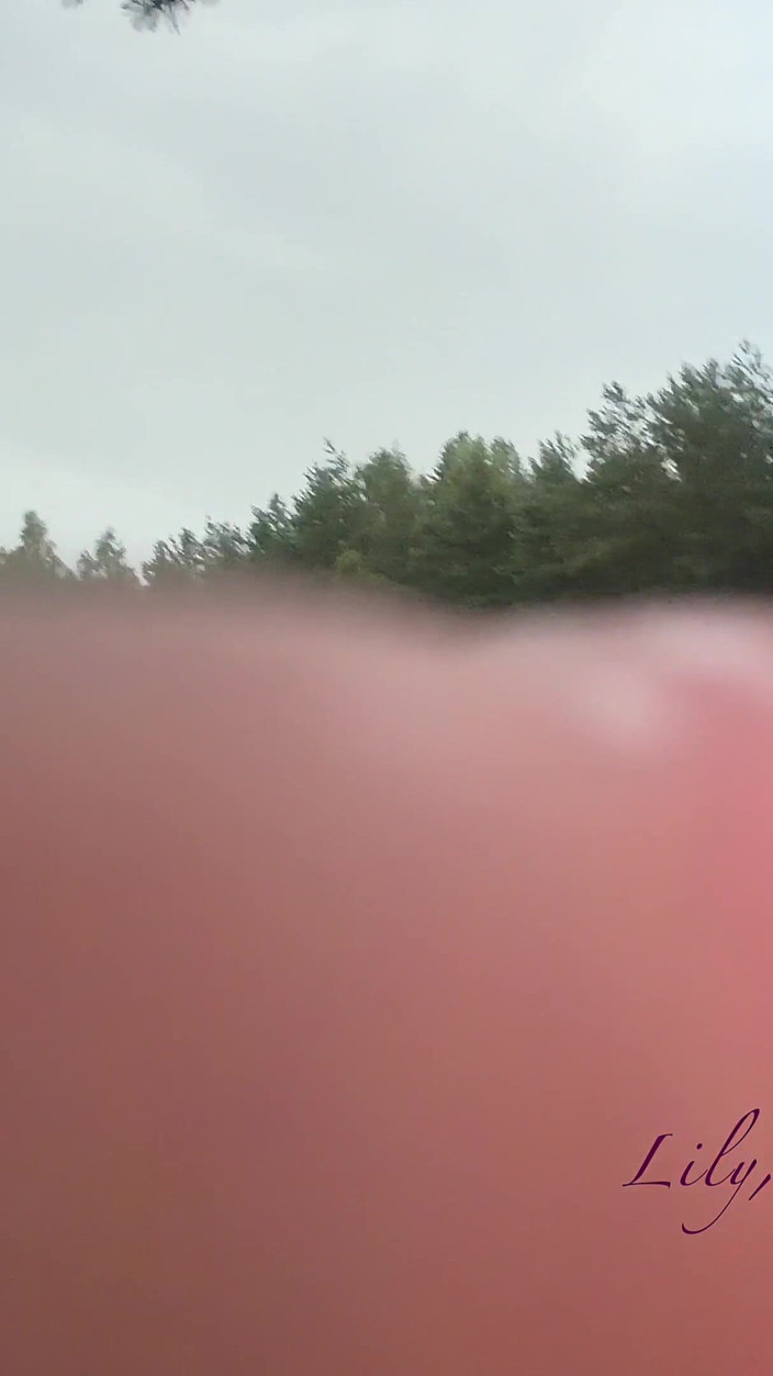 Lily, Goddess of Desire: Teen Shows Tits and Asshole During a Storm in the...