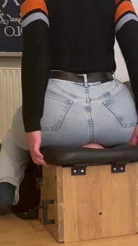 Facesittingbox Bright Bluejeans