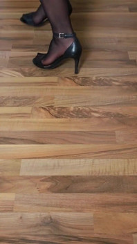 High Heel Clicks on Wooden Floor - Slow Walking Heel Sound Asmr