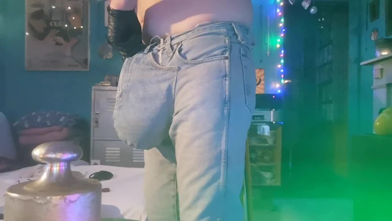 Monster_Meat_: Handmade bulge jeans show