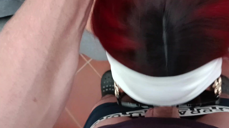 LauraOnHeels: MILF POV Blowjob Dan Menjilati Air Mani