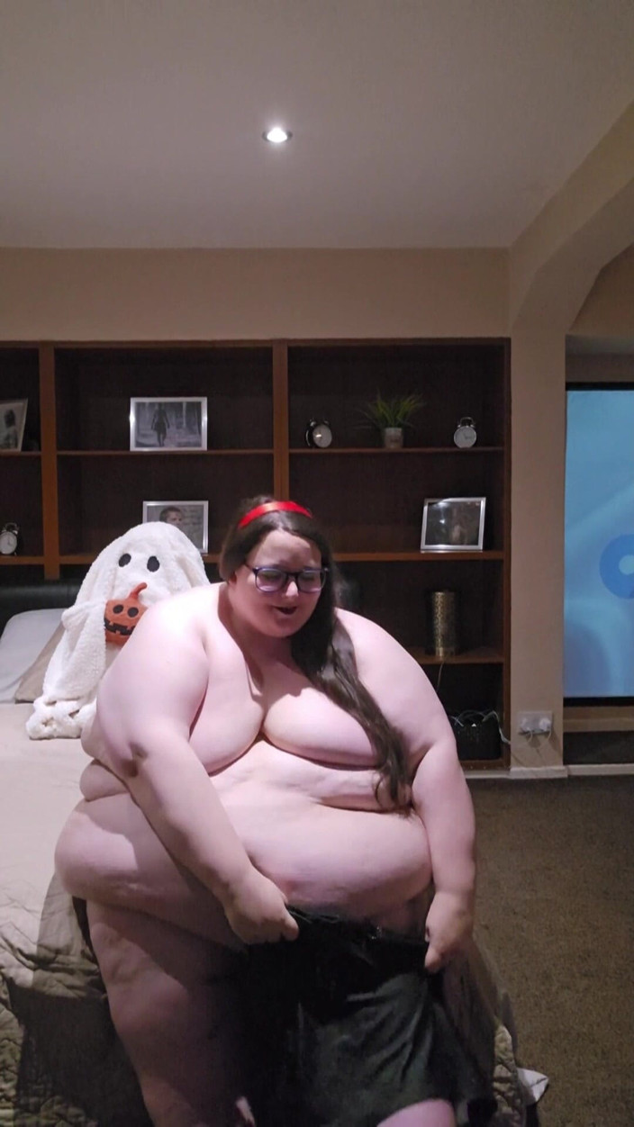 SSBBWLadyBrads: Bbw sexy tlustý černý kožený oblek