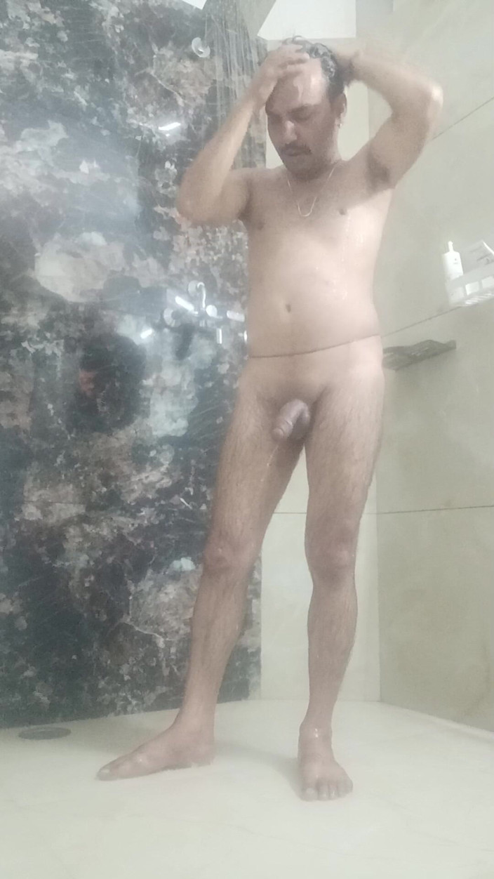 Rajasthani-old-lover: Indyjski policjant desi wciągnąć i bierze prysznic z sąsiadem i...
