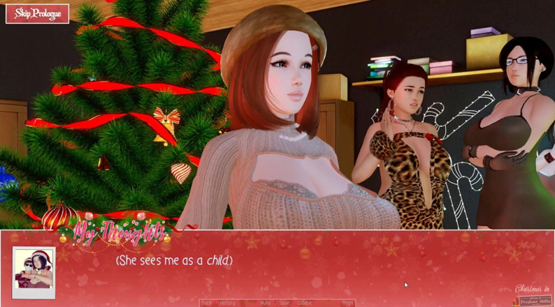 Cumming Gaming: Natal ilimitado [jogo pornô de Xmas Hentai], ep.1. Traindo minha namorada...