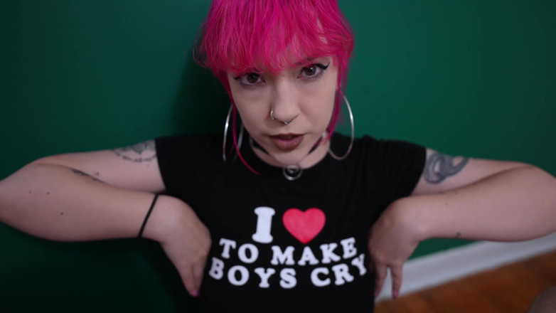 lilredvelvettt: Light CBT Femdom Handjob