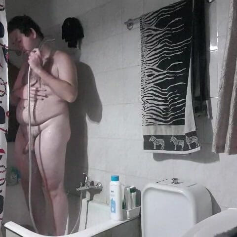 Mirko2589: I Take a Shower in Bathroom