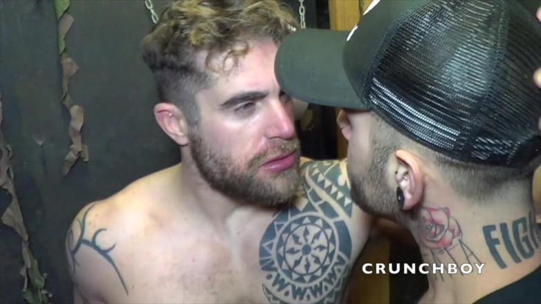 Sex humiliation with french lads: Issac fucked by Aday Traun rough