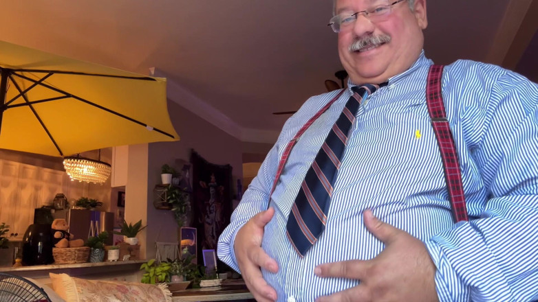 Hand-Free-Daddy-Chub: Rich Fat Man Big Balls Wide Penis Big Belly Huge...