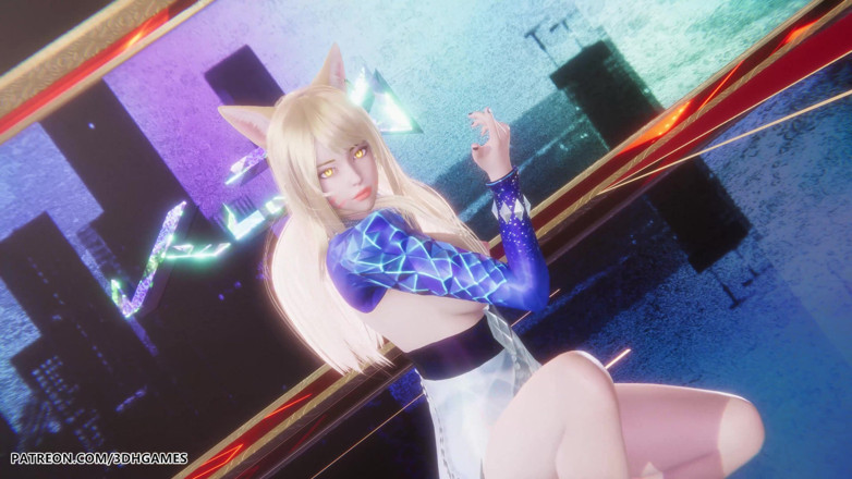 3D-Hentai Games: [mmd] kda - sana ahri ateşli striptiz league of Legends sansürsüz...