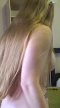 Naughty maid squirts in your face