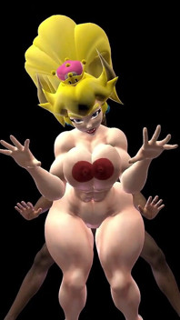 Bowsette Doggy Pozice v hradě