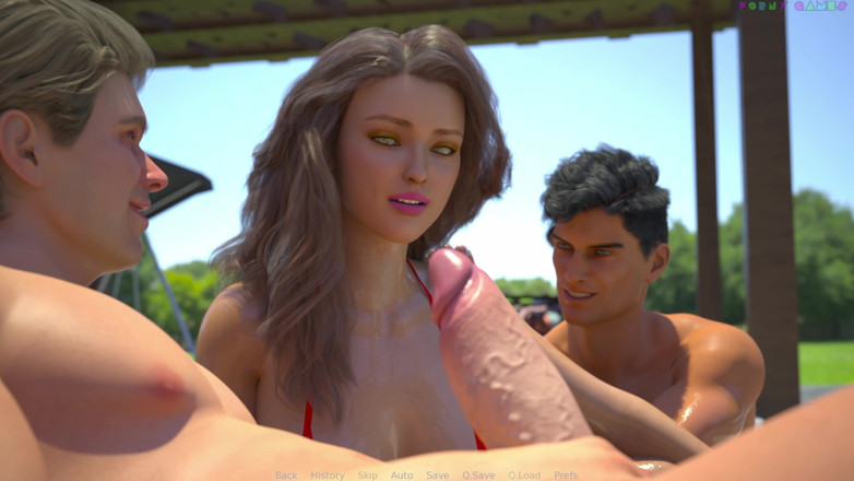 Porny Games: My Italian Slut Wife by Hornydogstudio - Pool Party, Anal Orgasm 3