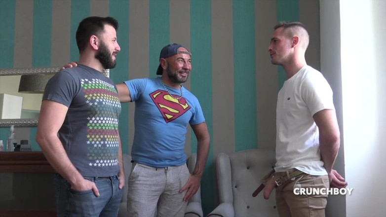 BAREBACK SEX FROM MADRID: Leo grin fucked bareback by Apolo Adrii