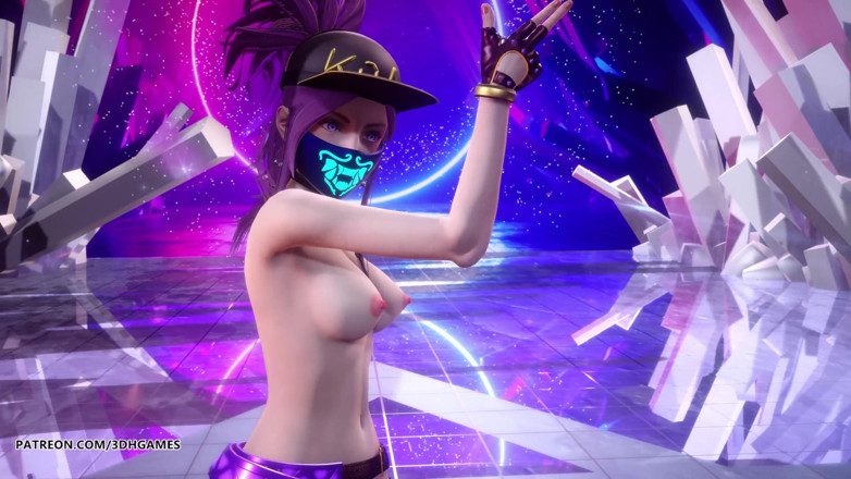 3D-Hentai Games: [MMD] (G)I-DLE - Tomboy calda danza nuda Ahri Akali Akali Evelynn Kaisa...