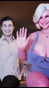 Granny 71 Yo with Big Boobs Fuck a Young Man