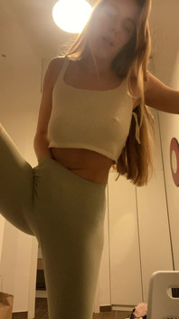 Playful Hand in Shorts Stroking Pussy