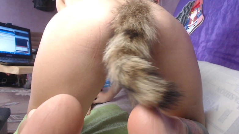 Risky Hairy Couple: เย็ดรูตูดโกนขนของฉันด้วยของเล่นหาง