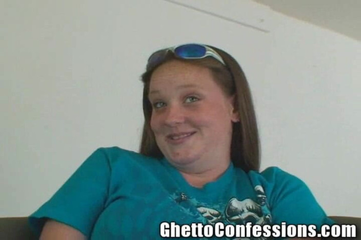 Ghetto Confessions: Red Head Big Milk Tits Freckle Whore Stepom Sucks Dick...