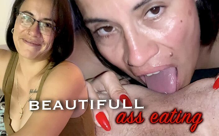 GinaRolling: Lízání zadku POV! Zblízka sprosté lízání sexy zadku