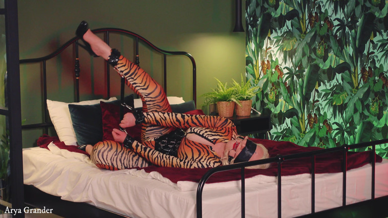 Arya Grander: Submissive MILF in spandex
