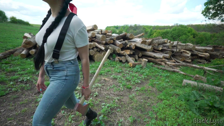 YSP Studio: Lumberjack Girl Masturbates After Hard Work