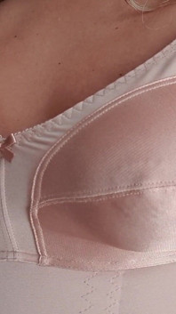 Nude Nylon Vintage Body Bra