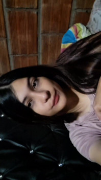Latina Touches Herself on Video Call