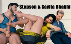 Your Savita bhabhi: Azgın Hintli üvey anne Savita kocasının önünde üvey oğluyla seks yapıyor