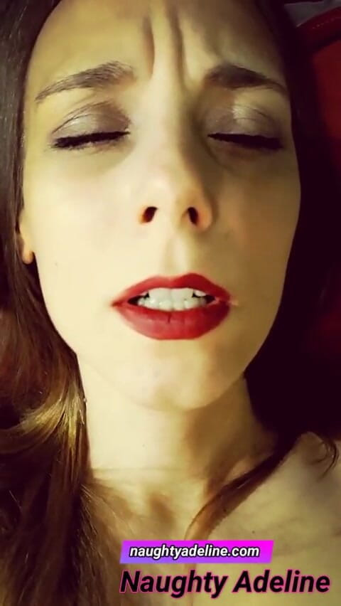 Naughty Adeline: Leche dentro de mi coño!