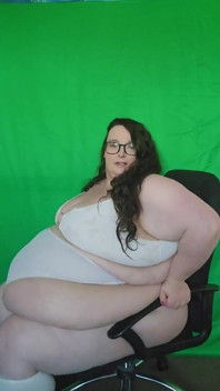 SSBBW Goddess White Panty Try on
