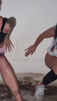 Two Teens Are Peeing in a Square!