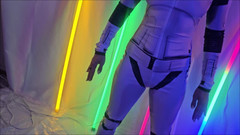 Flexble Hanna: Awek Robot melancap dan memancut mani dari telur