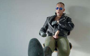 GERMANE_XL: Leather Lycra Hunk 7