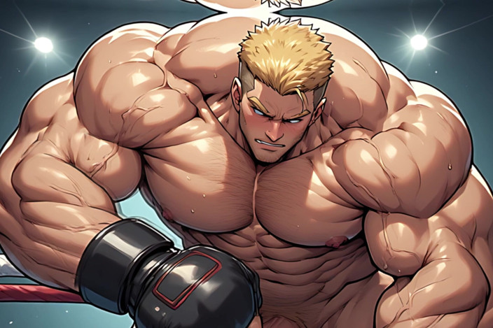 Erotic Man: Ken Masters il lottatore nudo (ai)