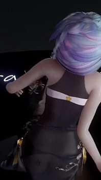 Miku-stellar-marionette erotik dövmeler; Siyah çoraplı; Cheongsam